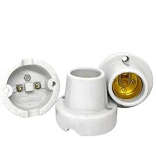 SOQUETE TETO FIXO. PORCELANA E-27 250W (MT-2223)