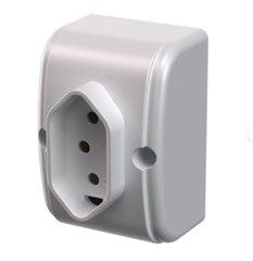 TOMADA EXTERNA 2P+T 10A BRANCA (39189)