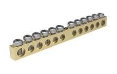 BARRAMENTO  NEUTRO/TERRA 12FUROS 96X6X10MM