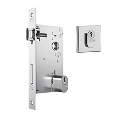 FECH EXTERNA 1601/27 ROS.QUADRADA INOX CLASSIC*