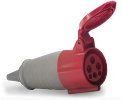 ACOPLADOR INDUSTRIAL 380V 32A 3P+T VERM ACS-4256