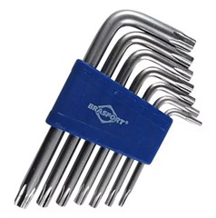 JOGO CHAVES TORX CROMADO T10 A T40 7PCS (7833)