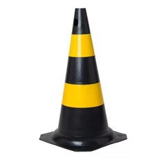 CONE PLASTICO SINALIZACAO  PTO/AMA 75CM