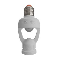 SENSOR PRESENCA + FOTOCEL.BASE SOQ E-27 BIV