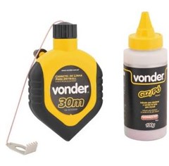 LINHA C/GIZ VERMELHA P/DRYWALL 30M