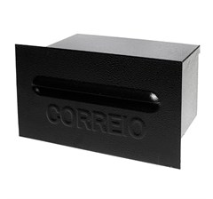 CAIXA CORREIO CHAPA  PRETO 15X21X12CM (639)