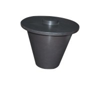 CAIXA INSPECAO PVC CONICA C/TAMPA (17X14X8,5CM)
