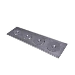 CHAPA P/ FOGAO  4F C/ TAMPA E REDUCAO 100X28X35CM