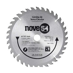 LAMINA SERRA CIRCULAR VIDEA    185X20X36D C/RED