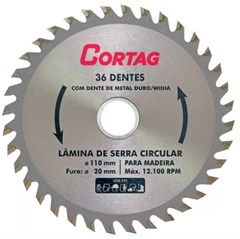 LAMINA SERRA CIRCULAR VIDEA   110X20X36D