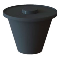 CAIXA INSPECAO PVC CONICA C/TAMPA (17X14X8,5CM)