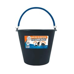 BALDE PLASTICO P/ CONCRETO 12L REFORCADO