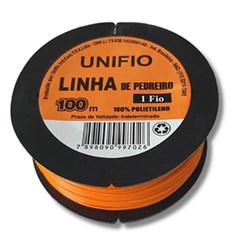 LINHA PEDREIRO LISA LARANJA 100M