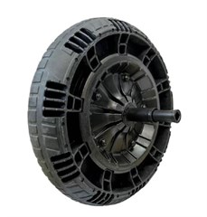 PNEU COMPLETO MACICO 320MM 100KG (EIXO 1/2,3/4,1)