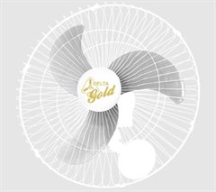 VENT PAREDE 60CM GOLD BRANCO BIV
