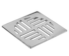 GRELHA PVC  QUADRADA CROM 150MM (0939)*