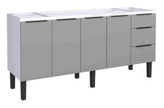 GABINETE ACO P/PIA JUPITER 1.80M C/PORTAS CINZAS