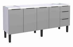 GABINETE ACO P/PIA JUPITER 2.00M C/PORTAS CINZAS