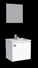 GABINETE ACO P/BANH.40CM AMENDOA BCO KIT (P101824)