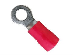 TERMINAL ANEL  4,3MM FIO 0,5-1,5MM VERM C/50